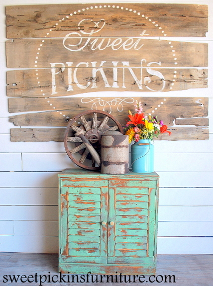 Sweet Pickins Furniture - Milk Paint Cabinet
