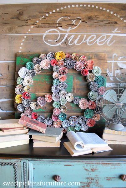 Sweet Pickins - Peace sign w/paper flowers tutorial