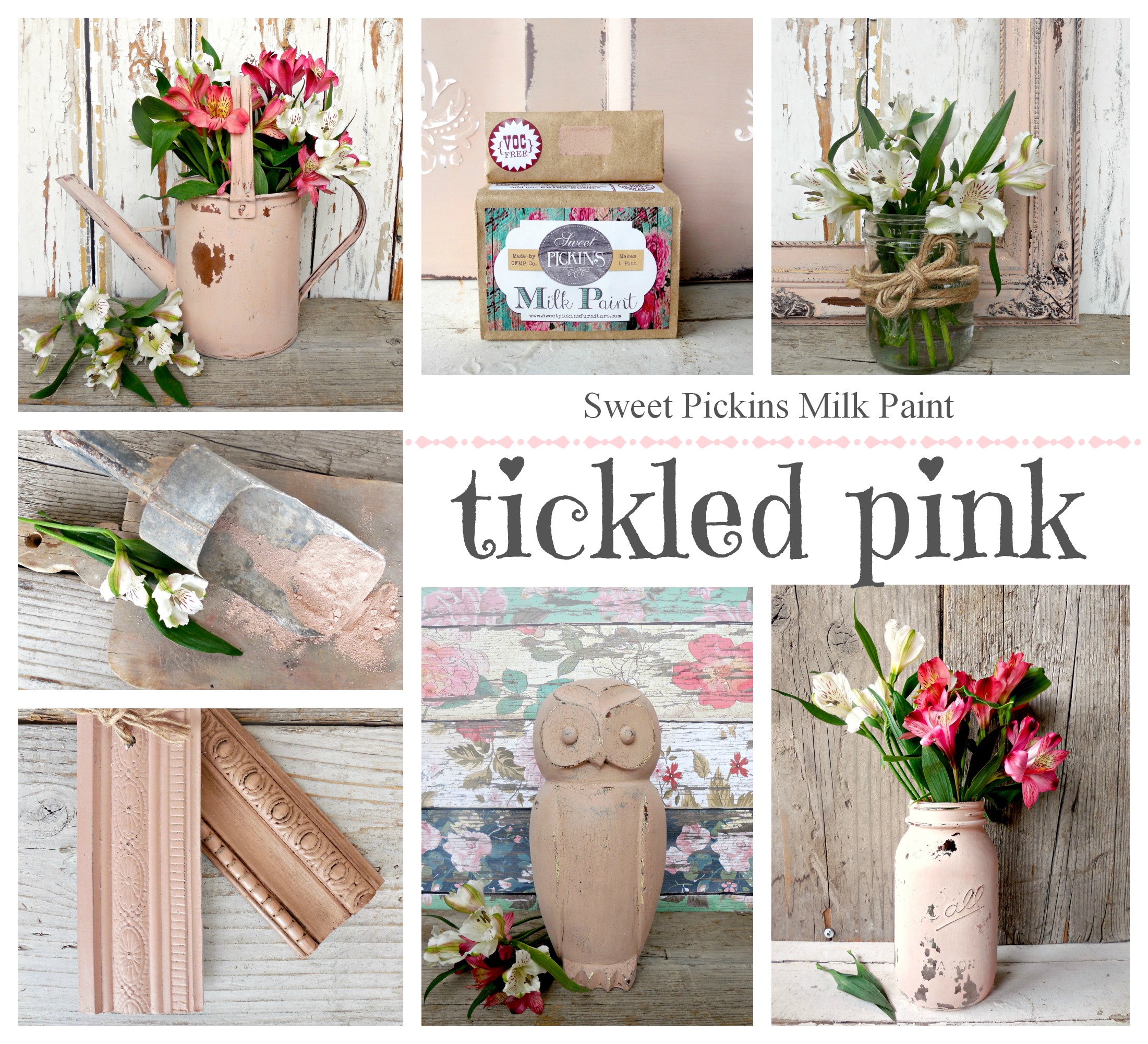 Sweet Pickins Milk Paint - Tickled Pink