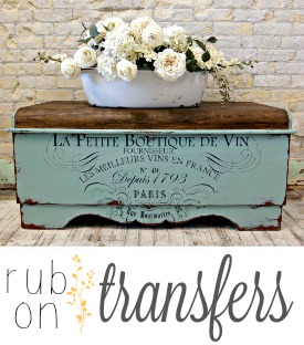 Rub On Furniture Transfers DRIED WILDFLOWERS Furniture Decals