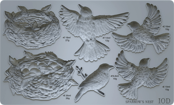 sparrow’s nest | mould 6″ x 10″