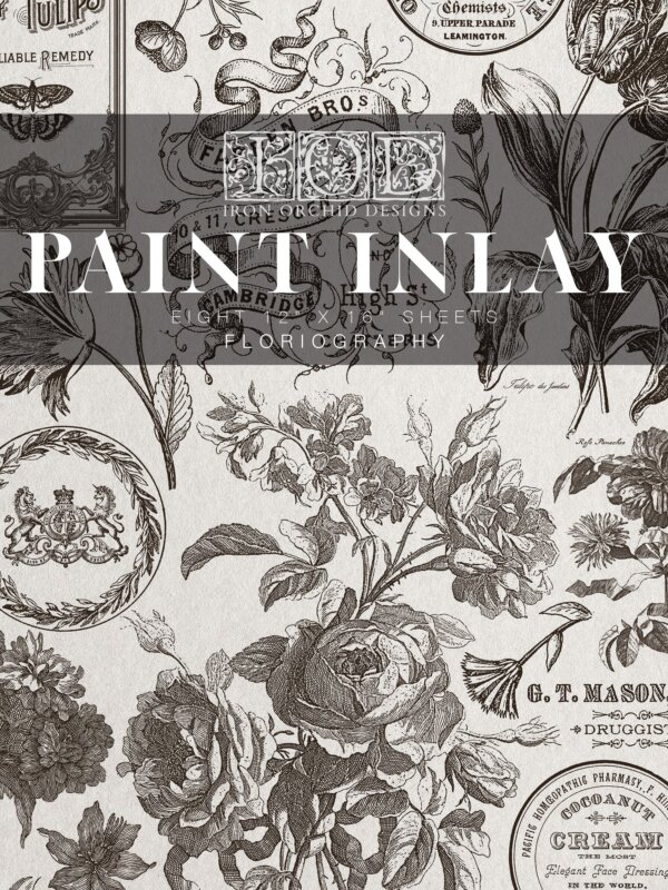 floriography | paint inlay | 12″ x 16″ pad (8 sheets)