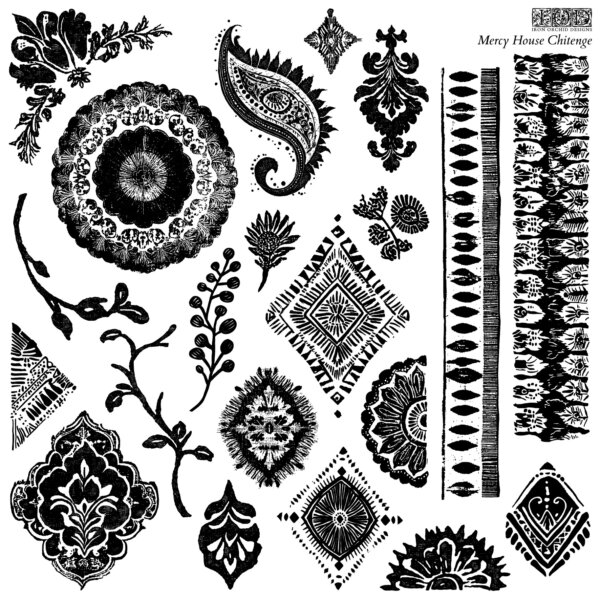 mercy house chitenge | stamp 12″ x 12″ (1 sheet)
