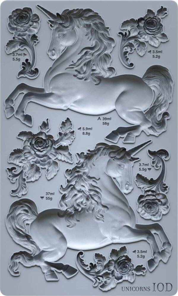 unicorns | mould 6″ x 10″