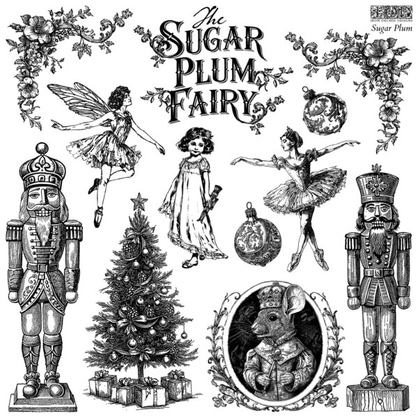 sugar plum DISCONTINUED | stamp 12″ x 12″ (1 sheet)