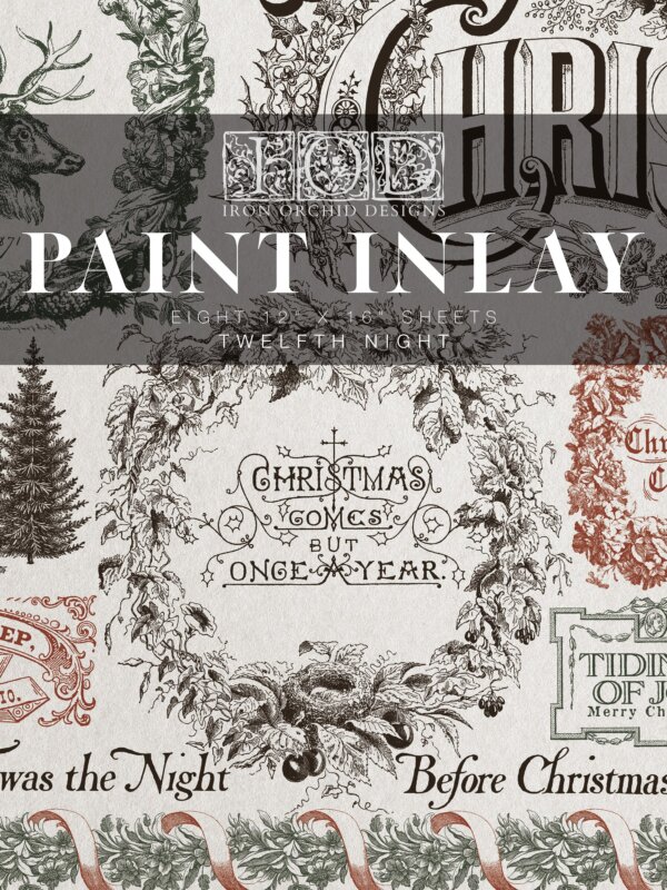 twelfth night DISCONTINUED Last one! | paint inlay | 12″ x 16″ pad (8 sheets)