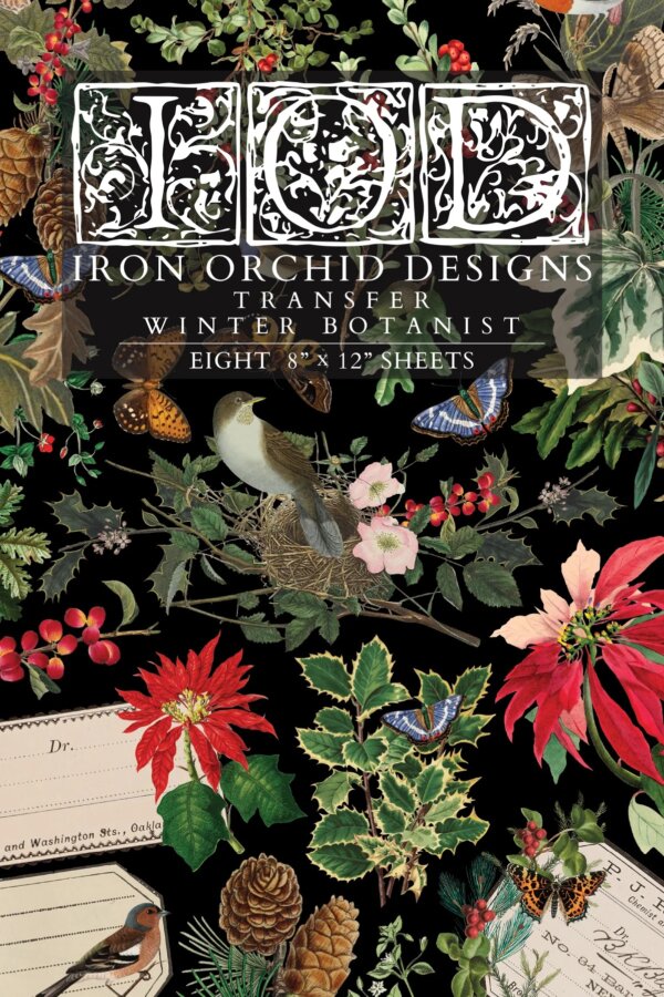 winter botanist DISCONTINUED! | transfer – 8″ x 12″ pad (8 sheets)