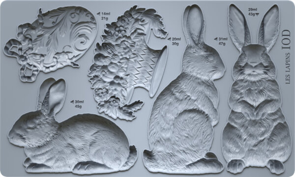 les lapins | mould 6″ x 10″