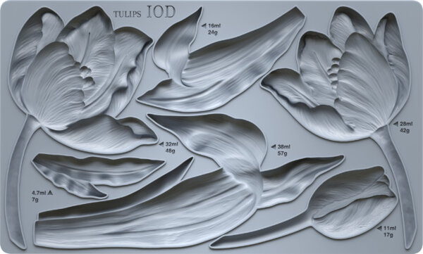 tulips | mould 6″ x 10″