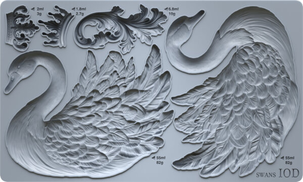 swans – NEW! | mould 6″ x 10″